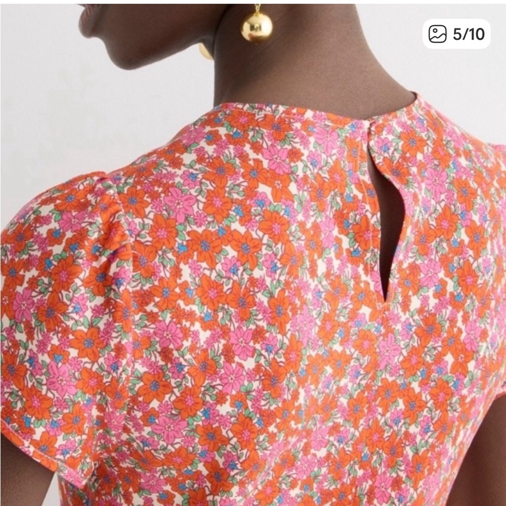 J. Crew Red Floral Maxi Dress - Picture 6 of 7